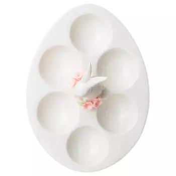 Подставка для яйца 6шт весенний кролик Lefard 146-1651