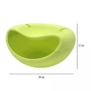 Подставка для семечек и орехов 21*17см Unigood зеленая mg716