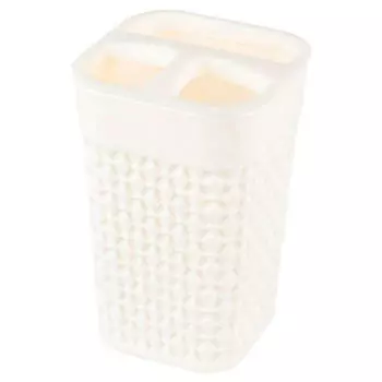 Подставка д/зубных щеток пласт тим осло 11,3см молочный pt1344мл-36