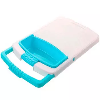 Подставка на раковину–дуршлаг 3в1 Ecoco голубой