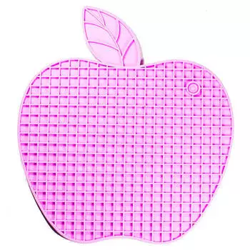 Подставка под горячее яблоко силикон сиреневая