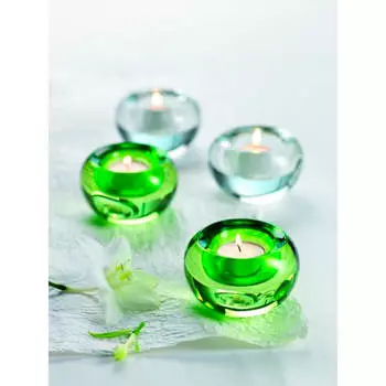 Подсвечник стеклянный для античной свечи