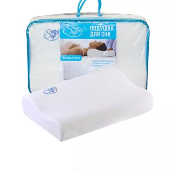 Подушка для сна Save&amp;Soft анатомическая 60*40*10/12см