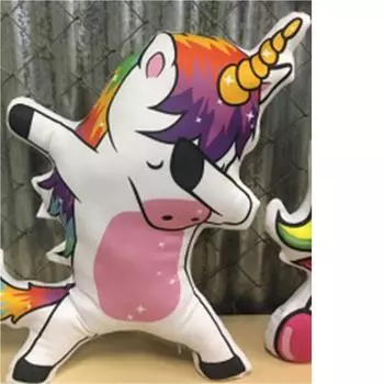 Подушка игрушка 3 д обтойс единорог