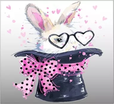 Подушка интерьерная 40*40 см кролик вид 1