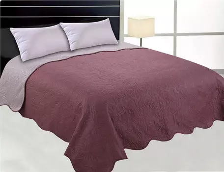 Покрывало стеганое двухстороннее лиловый 160*200 см арт 15571