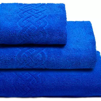 Полотенце дм 70*130см плейт синий пл-3501-01933