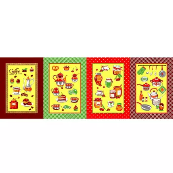 Полотенце кухонное вавилон 42*64см завтрак вафельное