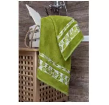 Полотенце махровое 50х90 бамбук зелёный