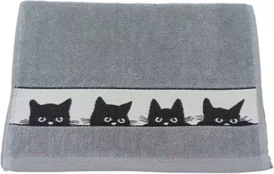 Полотенце махровое котики 090 30 х60 см