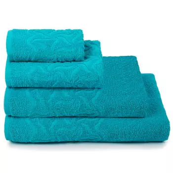 Полотенце махровое Радуга 100*150 бирюзово-голубой