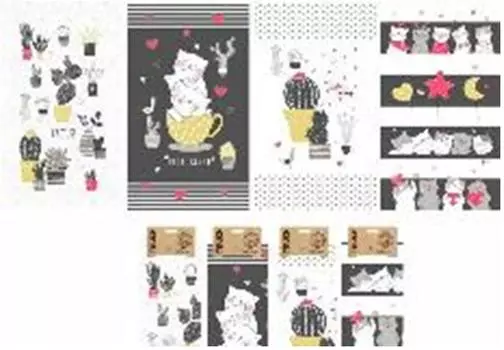 Полотенце рогожка 35*60 кактус на хангере