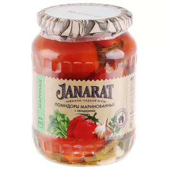 Помидоры джанарат 670 г маринованные ст/б