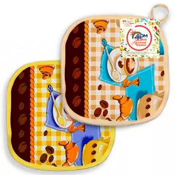 Прихватка д/кухни домвелл кофе рогожка 224911