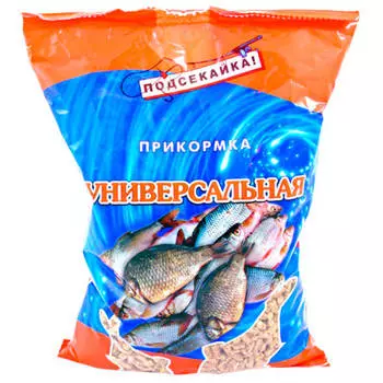 Прикормка для рыб Подсекайка универсальная гранулированная в/п 1,0кг 324025