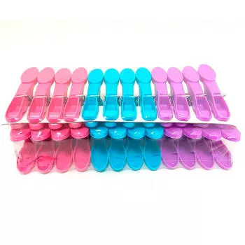 Прищепки 24шт Absolut Home розовый, синий, фиолетовый xy0702