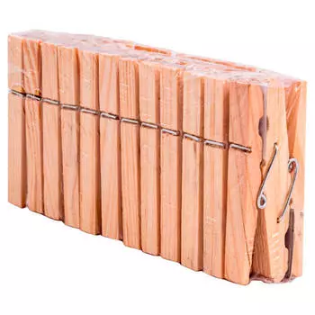 Прищепки для белья деревянные 24 шт