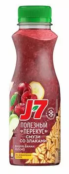 Продукт питьевой с мякотью j7 0.3 л банан вишня яблоко пэт