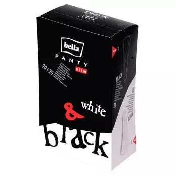 Прокладки ежедневные белла панти 40 шт слим черные/белые