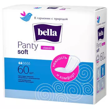Прокладки ежедневные Bella Panty 60шт софт Classic белая линия