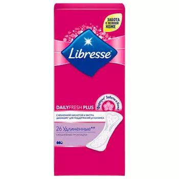 Прокладки ежедневные либресс 26 шт дейли фреш плюс лонг