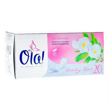 Прокладки ежедневные Ola 20шт део лепестки акации