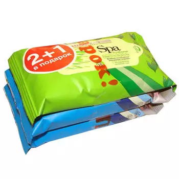 Промо салфетки BioCos 15шт влажные универсальные 2+1