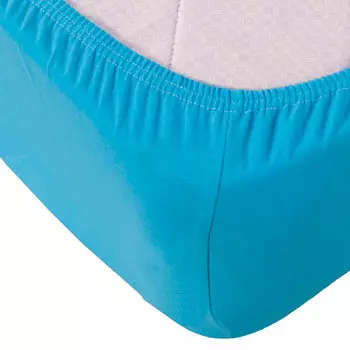 Простынь на резинке бирюзовый 200*200