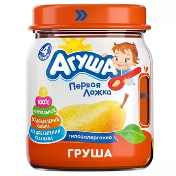 Пюре Агуша 115г груша с 4 месяцев