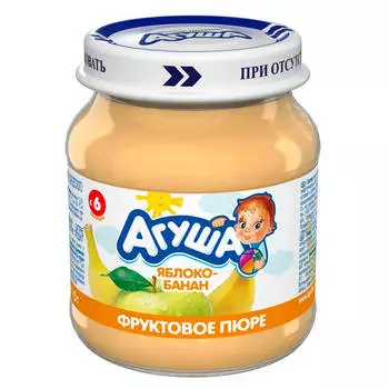 Пюре Агуша 115г яблоко банан с 6 месяцев
