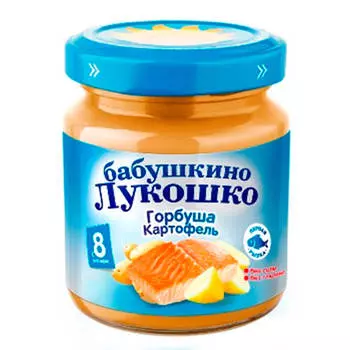 Пюре Бабушкино лукошко 100г горбуша картофель с 8 месяцев