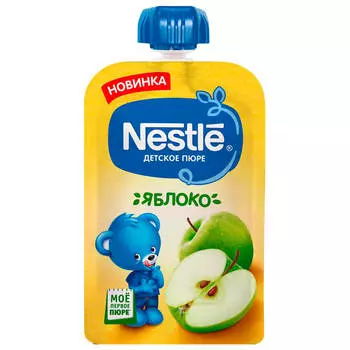 Пюре нестле 90 г яблоко с 4 месяцев дой-пак