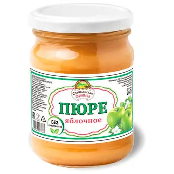 Пюре Семилукская трапеза 260г яблочное ст/б твист