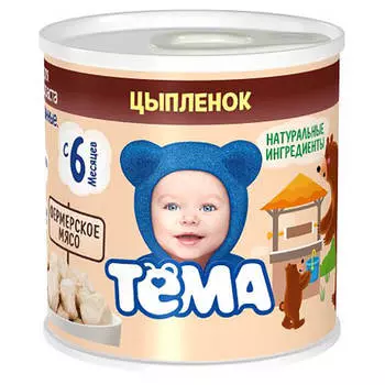 Пюре тёма 90 г цыпленок с 6 месяцев