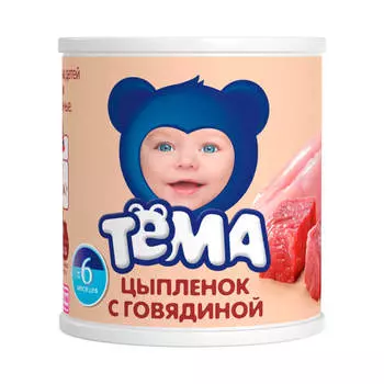 Пюре тёма 90 г цыпленок с гречкой с 6 месяцев