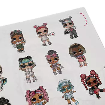 Раскраска арт-терапия с наклейками умка настроение зажигать лол 214 х290 мм 311760