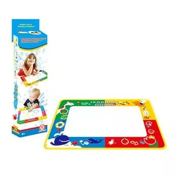 Раскраска водная магик вотер волшебный коврик односторонний 45 х29 см в/к 200526776/xл