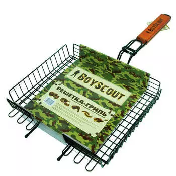 Решетка-гриль бойскаут 30*25*5,5см универсальная антипригарное покрытие+картонный веер в подарок