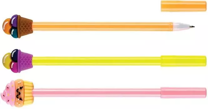 Ручка шариковая европа классный выбор мороженое синие чернила 0.7мм 89524екв