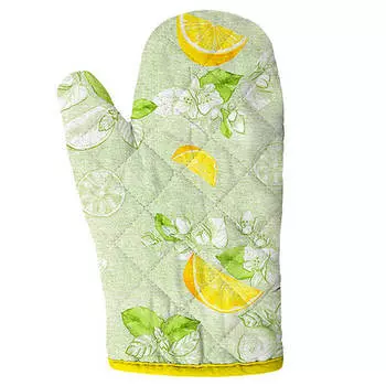 Рукавица для кухни ДомВелл лимоны рогожка 233092