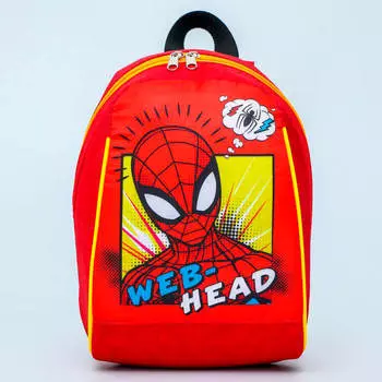 Рюкзак марвел человек паук 1 отделение 20*13*26 см на молнии красный 5350997