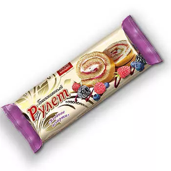 Рулет русский бисквит 200г лесная ягода