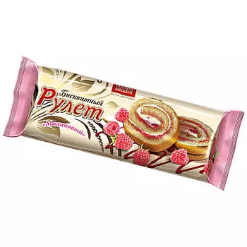 Рулет русский бисквит 200г малина