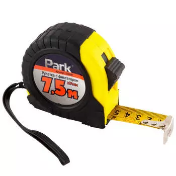 Рулетка парк с фиксатором пвх 7,5 мх24 мм