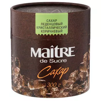 Сахар Maitre 300г леденцовый коричневый