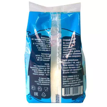 Сахар сладкий 330 г пакет компания сладкий сахар
