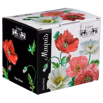 Сахарница 420мл Lefard маки 104-877