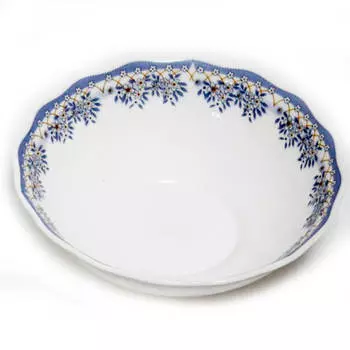 Салатник 13см ната лобелия голубой орнамент hw50