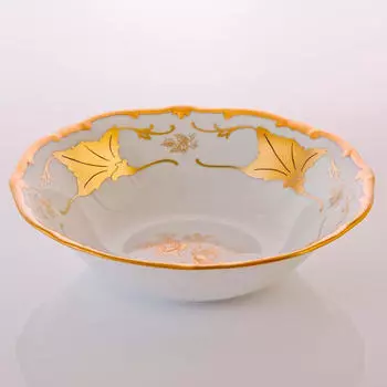 Салатник лист 18см белый