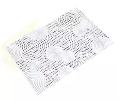 Салфетка лейс размер 30 х45 см серебро